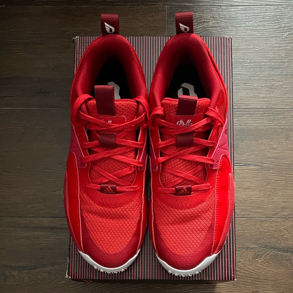 Brand New Adidas Dame Certified Basketball Shoes - Red and Black